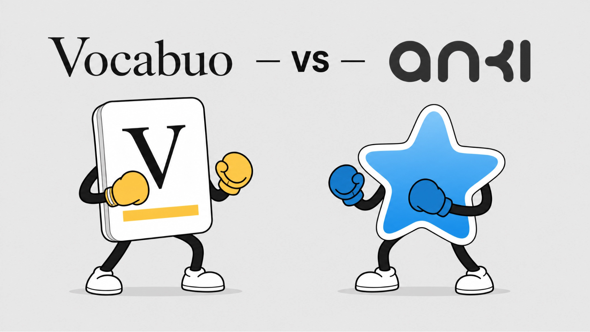 Vocabuo and Anki comparison illustration